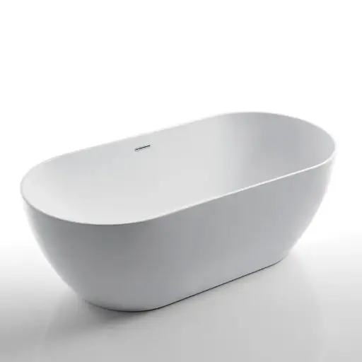 [MAIA] Baignoire îlot Maia, acrylique, autoportante avec double coque, 170Lx80lx58.5H 